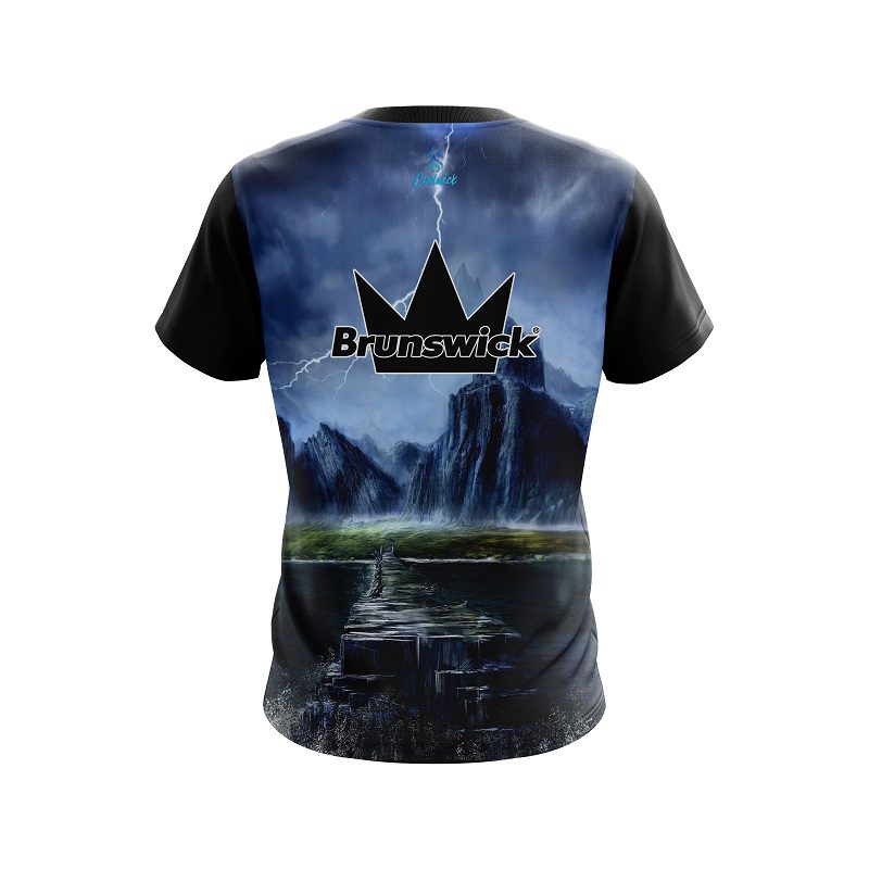 Brunswick Electric Mountain CoolWick Bowling Jersey - Image 2