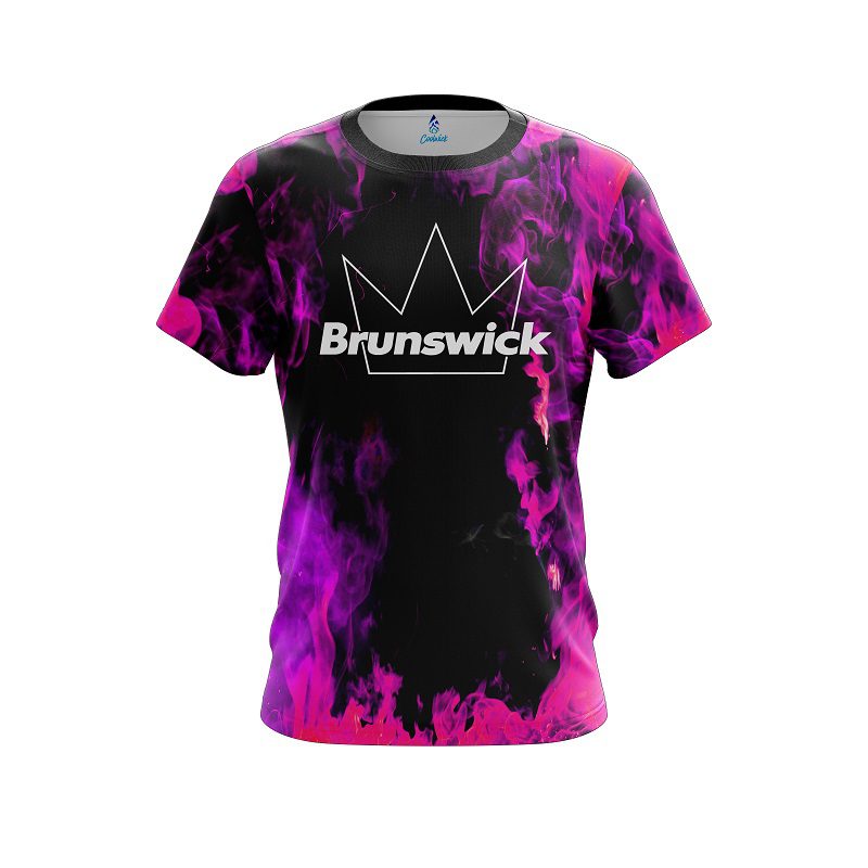 Brunswick Pink Flame CoolWick Bowling Jersey