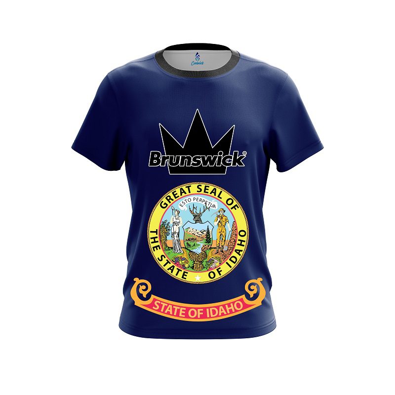 Brunswick Idaho Flag CoolWick Bowling Jersey
