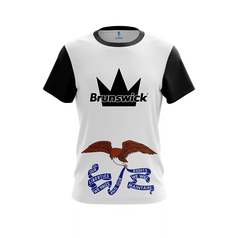 Brunswick Iowa Flag CoolWick Bowling Jersey