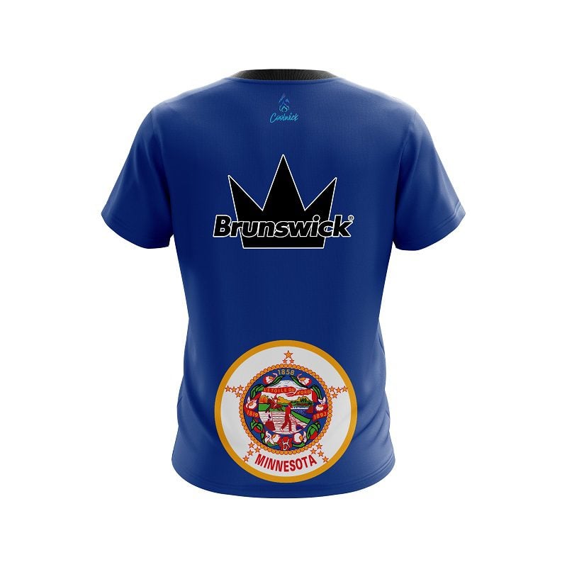 Brunswick Minnesota Flag CoolWick Bowling Jersey - Image 2