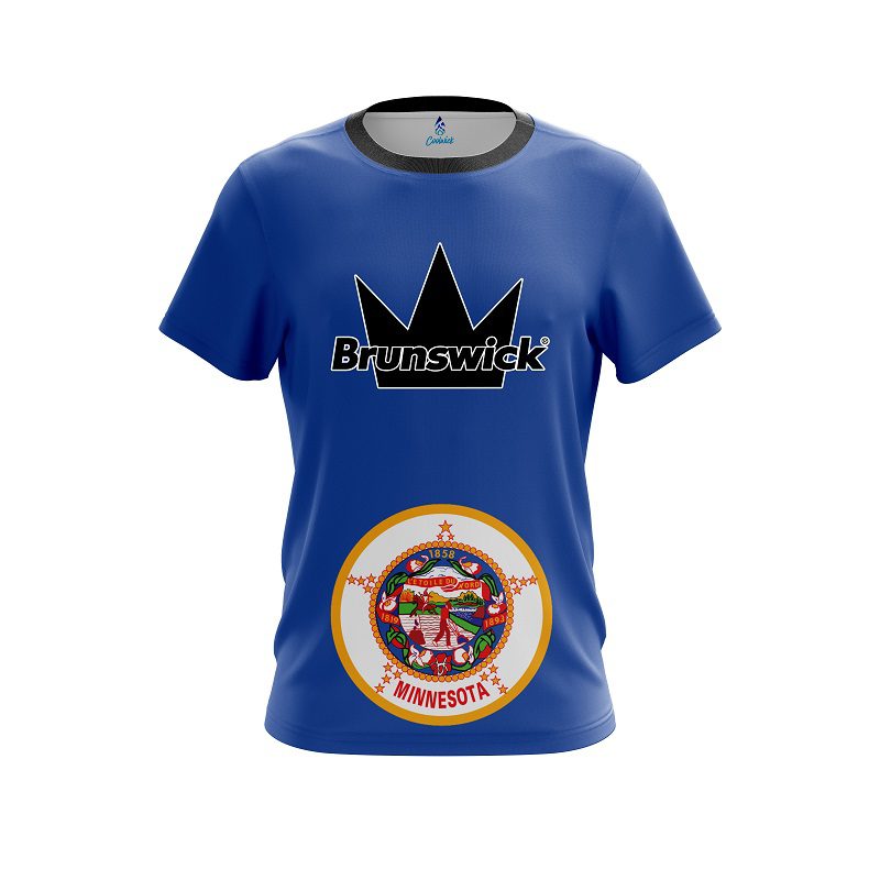 Brunswick Minnesota Flag CoolWick Bowling Jersey