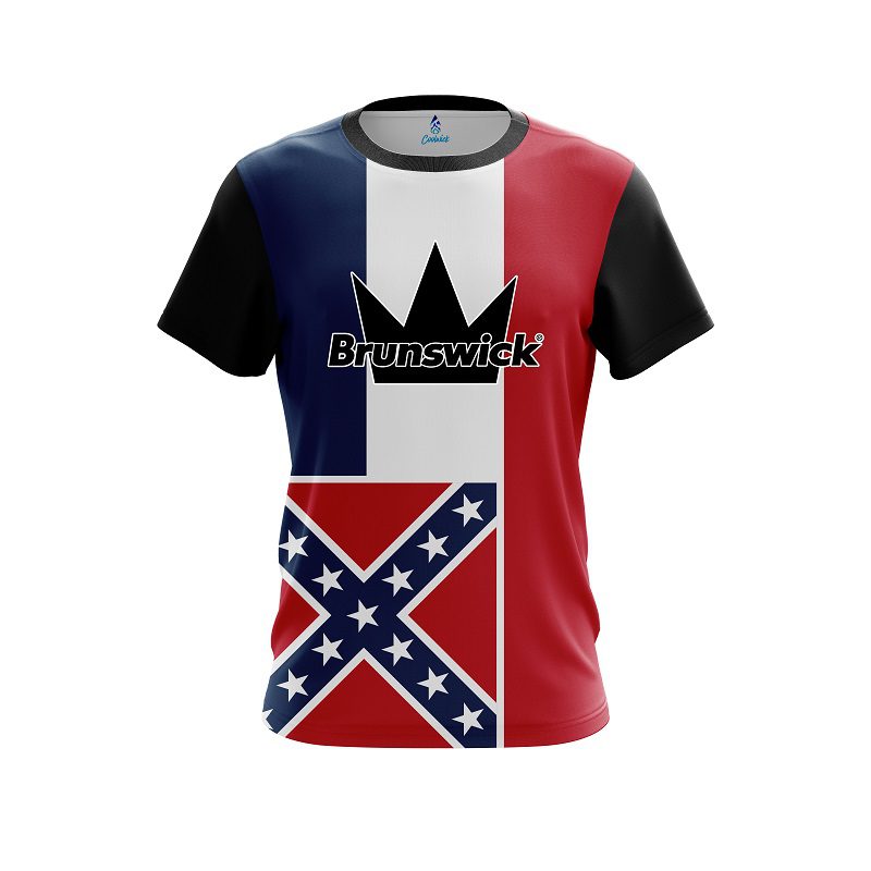 Brunswick Mississippi Flag CoolWick Bowling Jersey