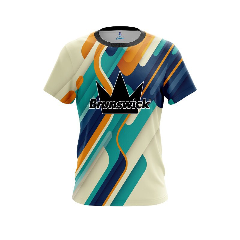 Brunswick Modern Stripe CoolWick Bowling Jersey
