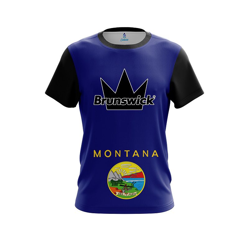 Brunswick Montana Flag CoolWick Bowling Jersey