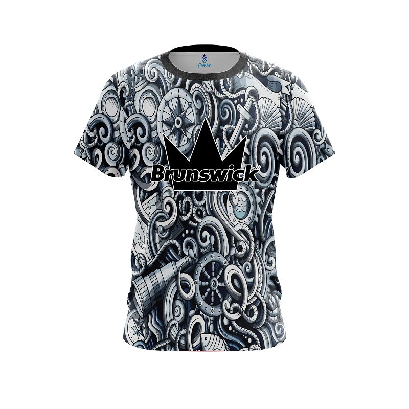 Brunswick Nautical CoolWick Bowling Jersey