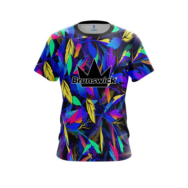 Brunswick Neon Leafs CoolWick Bowling Jersey