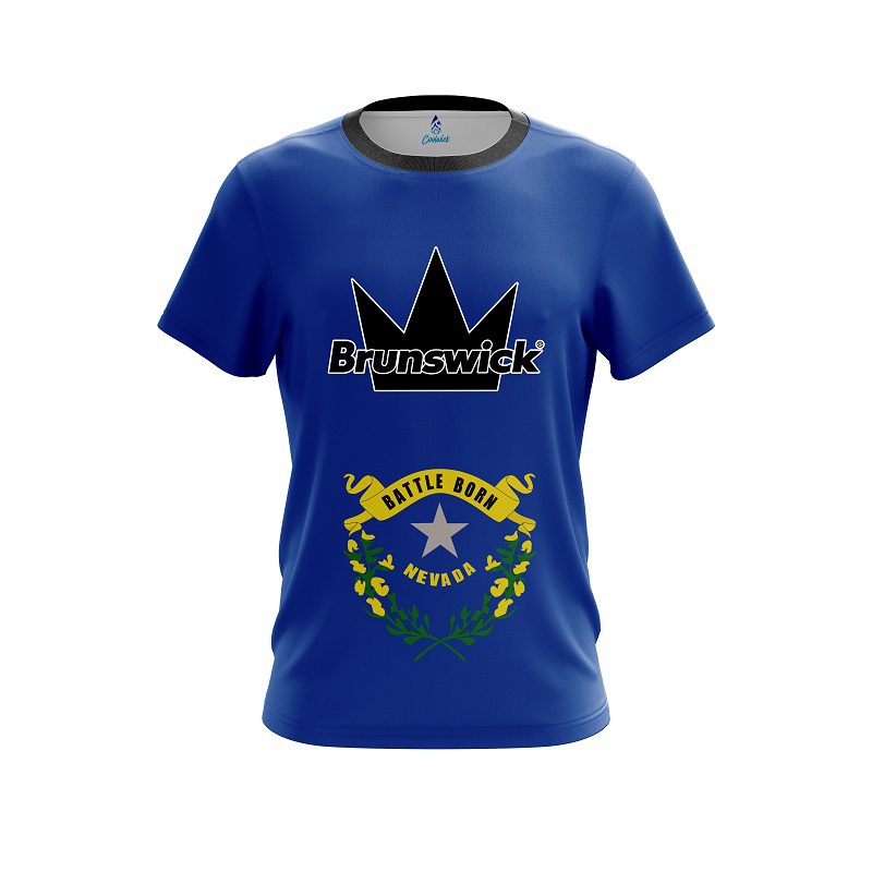Brunswick Nevada Flag CoolWick Bowling Jersey