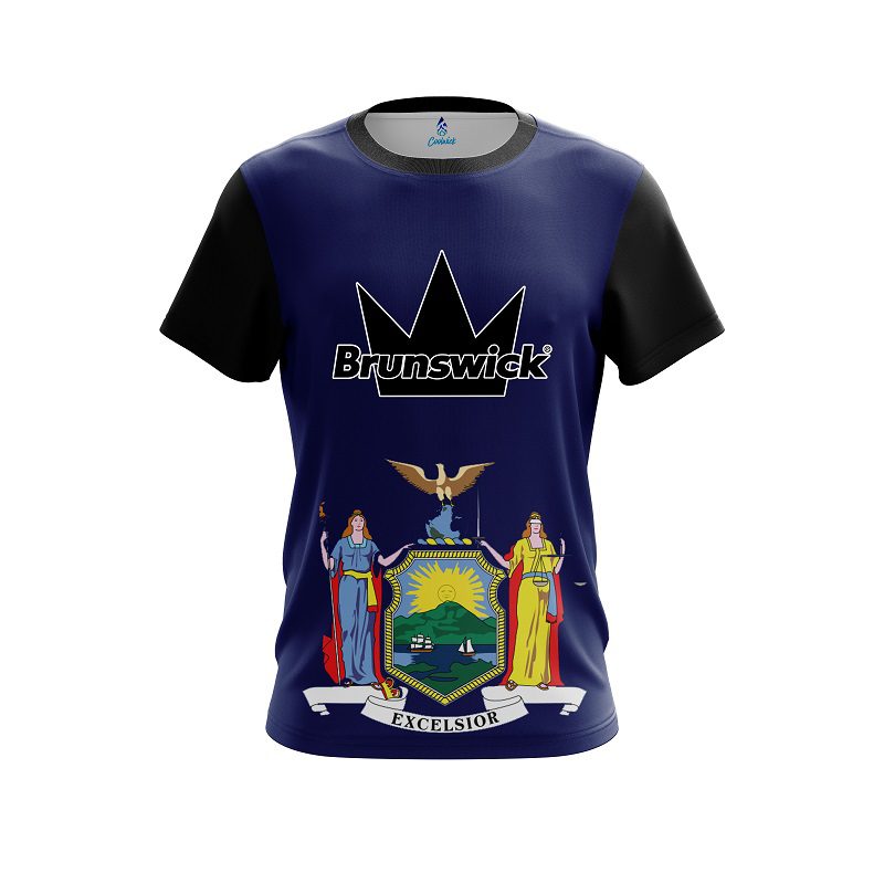 Brunswick New York Flag CoolWick Bowling Jersey