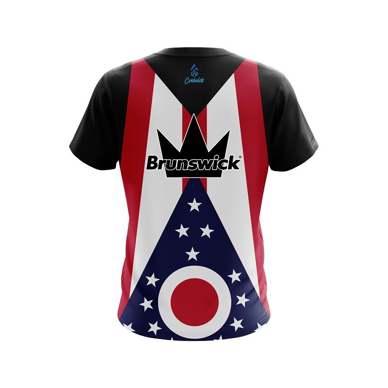 Brunswick Ohio Flag CoolWick Bowling Jersey - Image 2