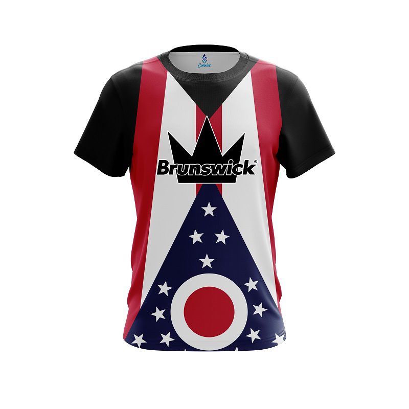 Brunswick Ohio Flag CoolWick Bowling Jersey