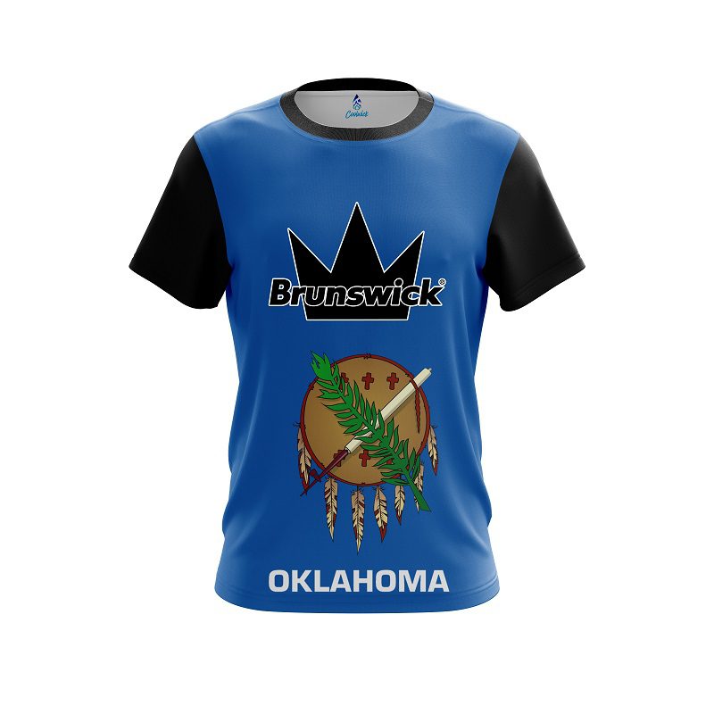 Brunswick Oklahoma Flag CoolWick Bowling Jersey