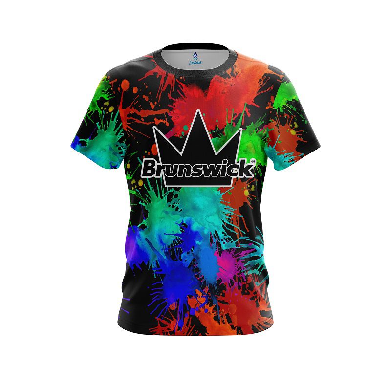 Brunswick Paint Splatter CoolWick Bowling Jersey