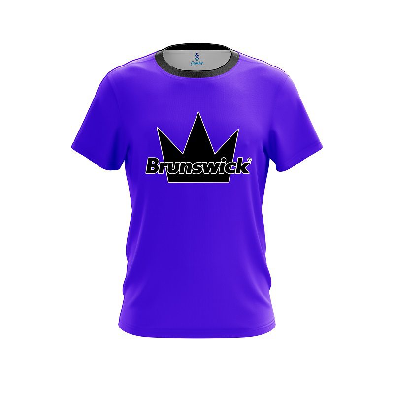 Brunswick Plain Purple CoolWick Bowling Jersey