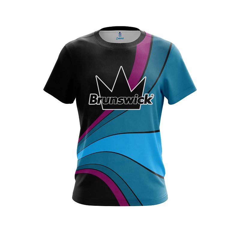 Brunswick Retro Swirl CoolWick Bowling Jersey