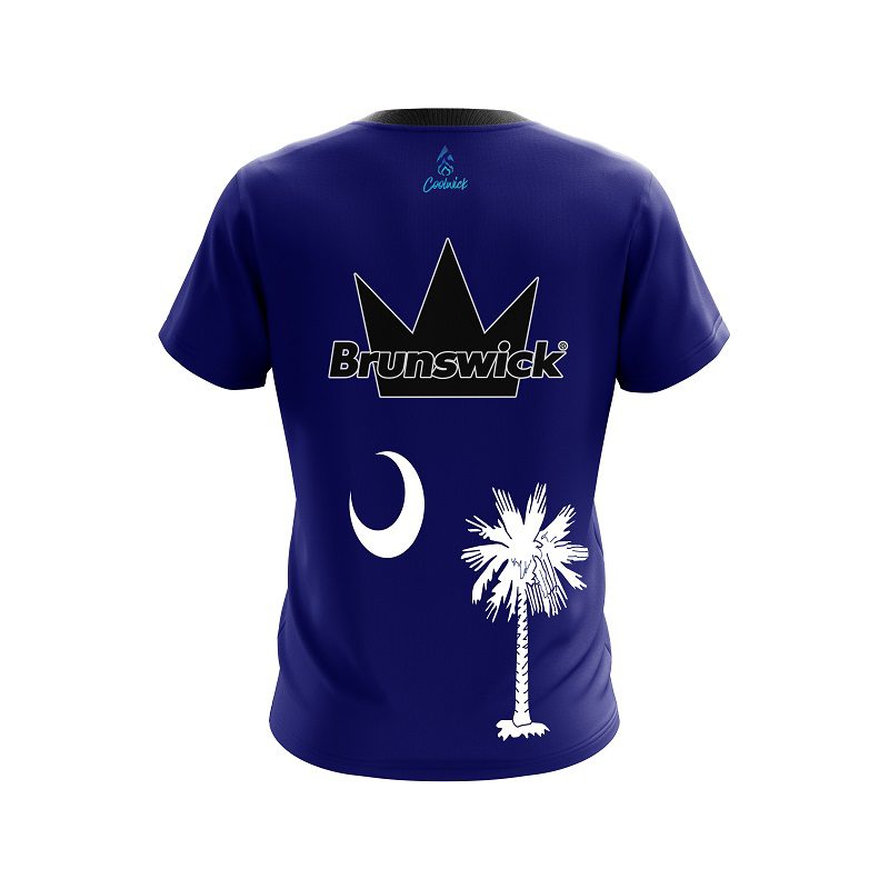 Brunswick South Carolina Flag CoolWick Bowling Jersey - Image 2
