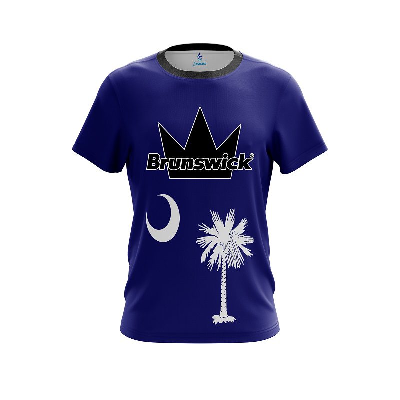 Brunswick South Carolina Flag CoolWick Bowling Jersey