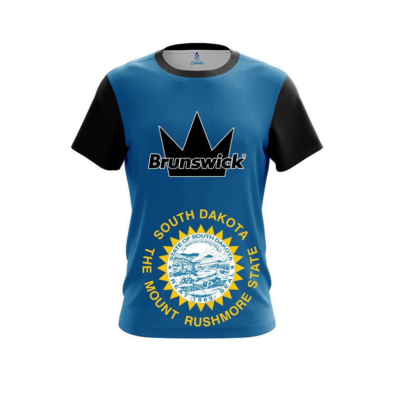 Brunswick South Dakota Flag CoolWick Bowling Jersey
