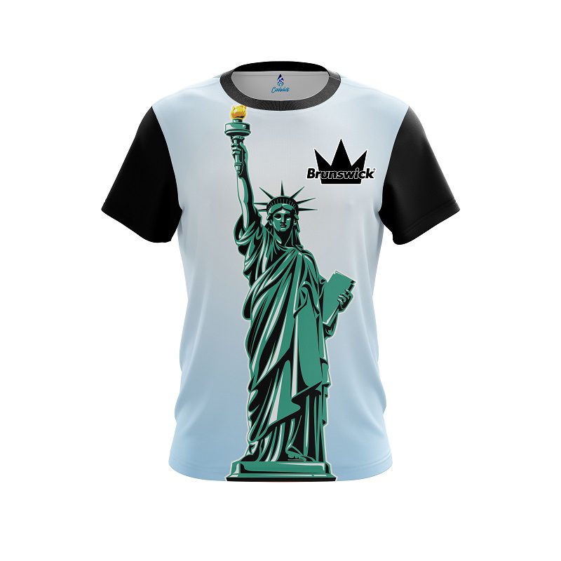 Brunswick Statue Of Liberty CoolWick Bowling Jersey