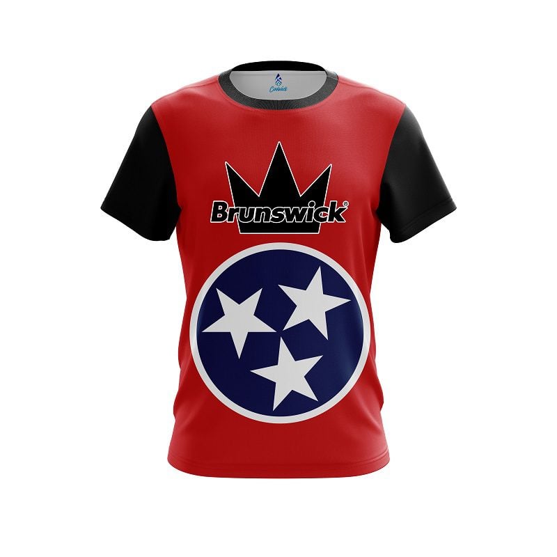 Brunswick Tennessee  Flag CoolWick Bowling Jersey