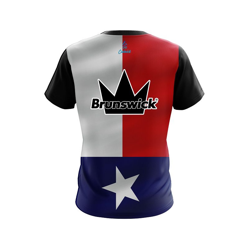 Brunswick Texas Flag CoolWick Bowling Jersey - Image 2
