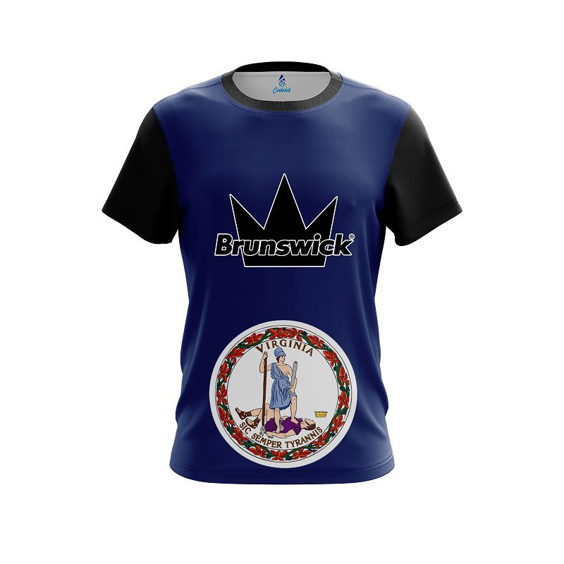 Brunswick Virginia Flag CoolWick Bowling Jersey