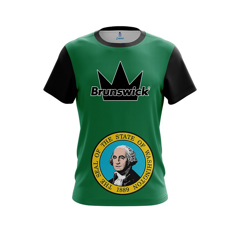 Brunswick Washington Flag CoolWick Bowling Jersey