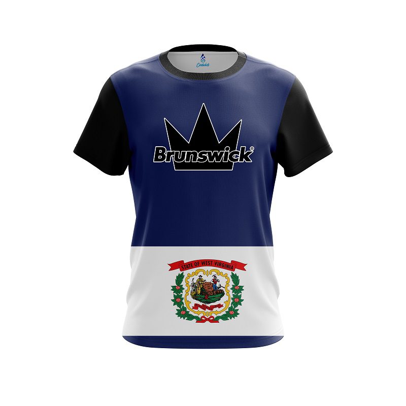 Brunswick West Virginia Flag CoolWick Bowling Jersey