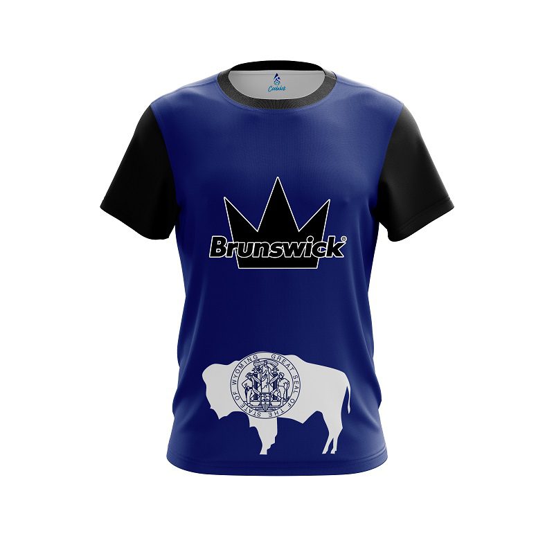 Brunswick Wyoming Flag CoolWick Bowling Jersey