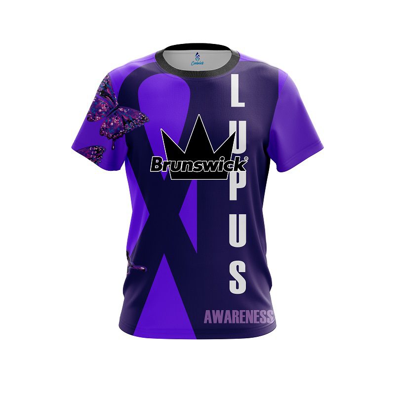 Brunswick Lupus Cancer CoolWick Bowling Jersey