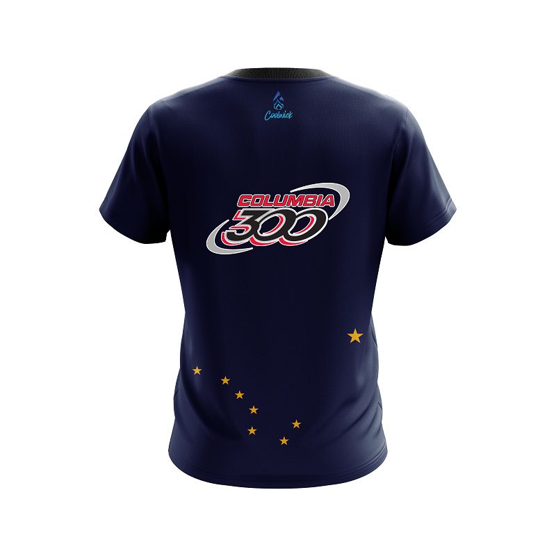 Columbia 300 Alaska Flag CoolWick Bowling Jersey - Image 2