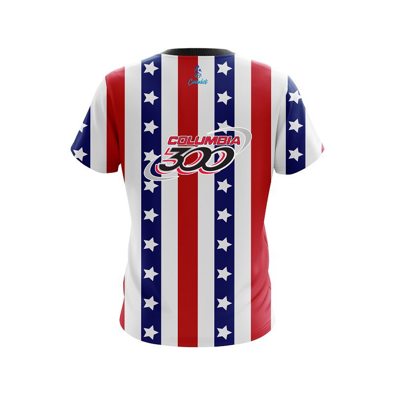 Columbia 300 Patriot CoolWick Bowling Jersey - Image 2