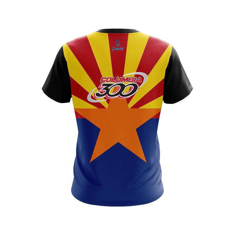 Columbia 300 Arizona Flag CoolWick Bowling Jersey - Image 2