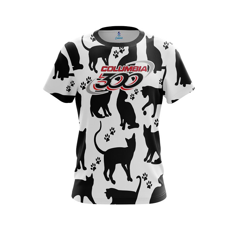 Columbia 300 Black Cat CoolWick Bowling Jersey