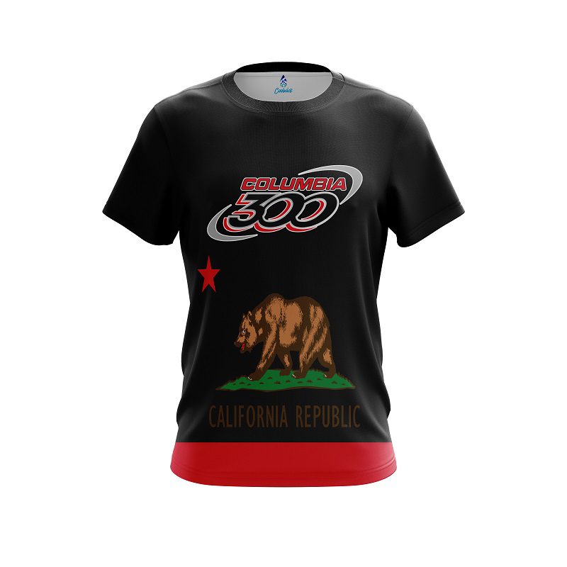 Columbia 300 California Republic Flag CoolWick Bowling Jersey