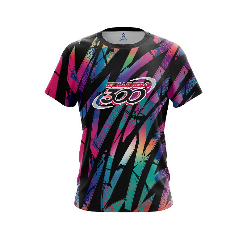 Columbia 300 Colorful Art CoolWick Bowling Jersey