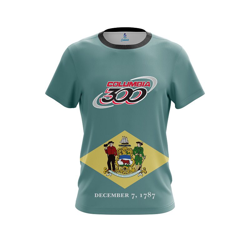 Columbia 300 Delaware Flag CoolWick Bowling Jersey