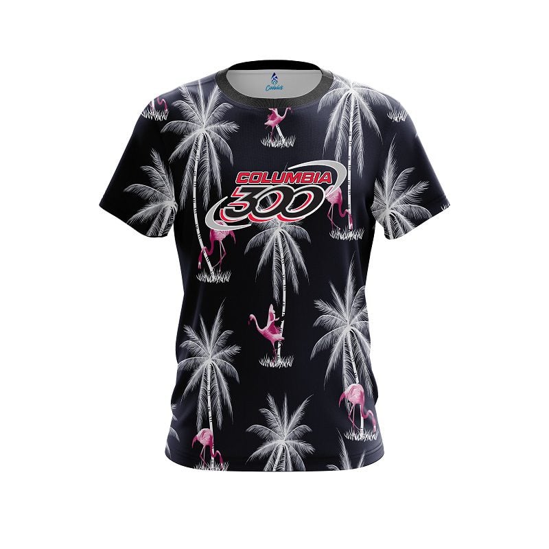 Columbia 300 Flamingo Palms CoolWick Bowling Jersey