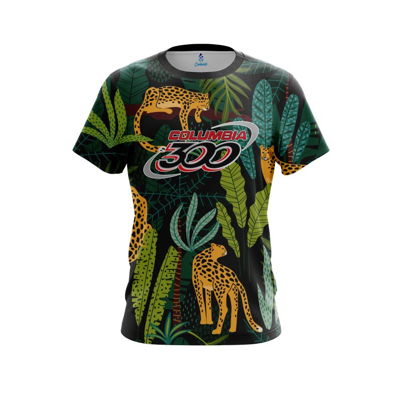 Columbia 300 Forest Leopard CoolWick Bowling Jersey