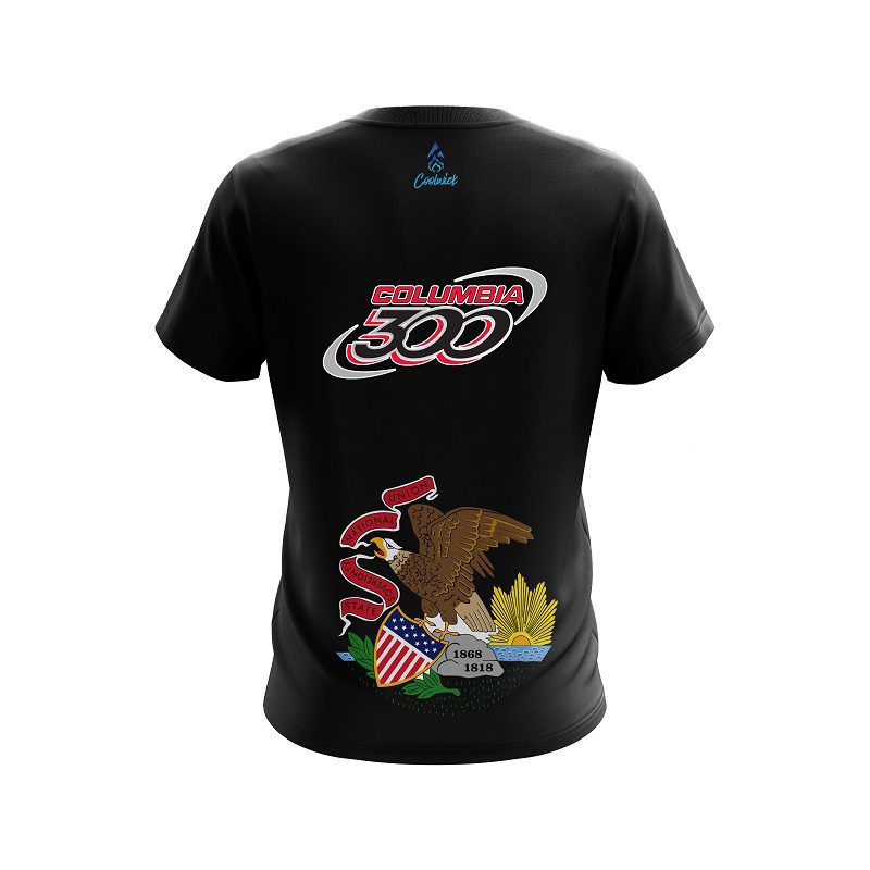 Columbia 300 Illinois Flag CoolWick Bowling Jersey - Image 2