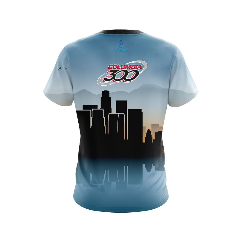 Columbia 300 Los Angeles Skyline CoolWick Bowling Jersey - Image 2