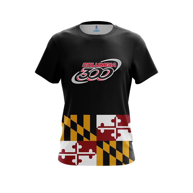 Columbia 300 Maryland Flag CoolWick Bowling Jersey