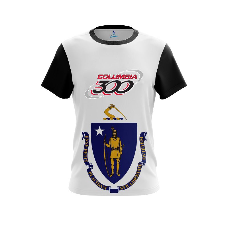 Columbia 300 Masssachucets Flag CoolWick Bowling Jersey