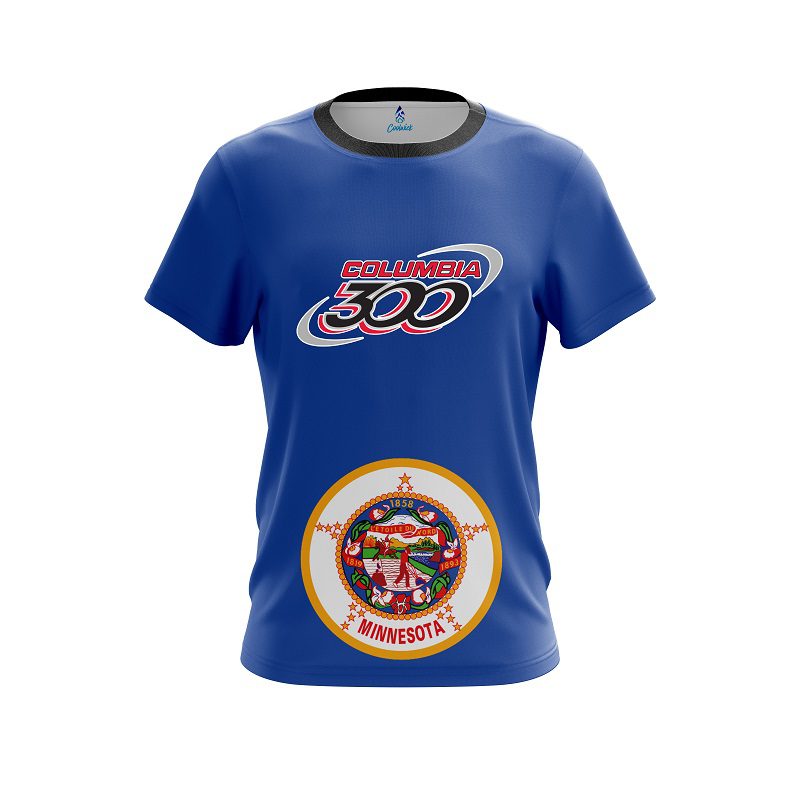 Columbia 300 Minnesota Flag CoolWick Bowling Jersey