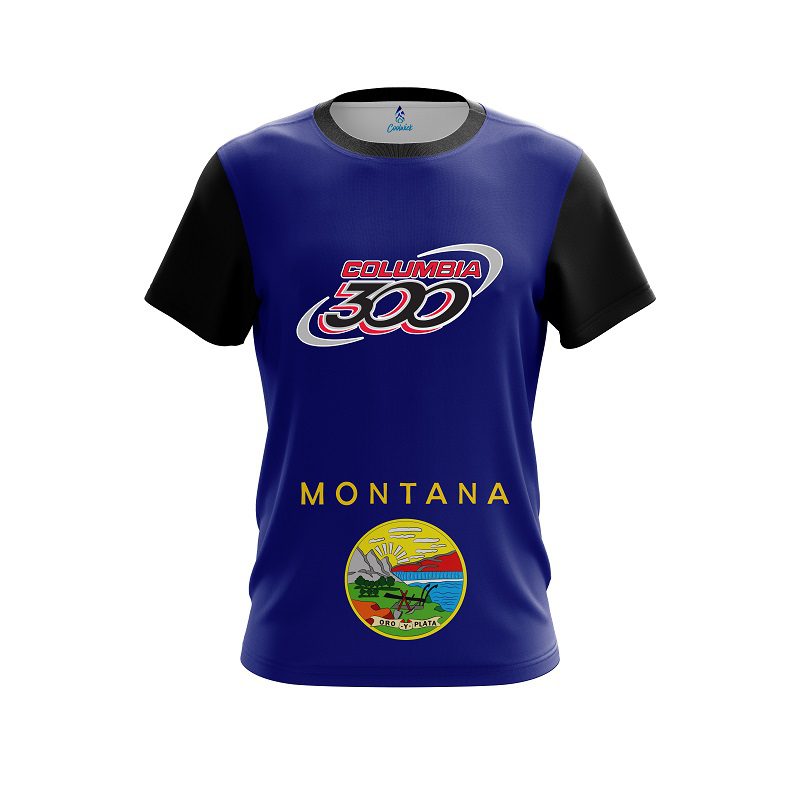 Columbia 300 Montana Flag CoolWick Bowling Jersey