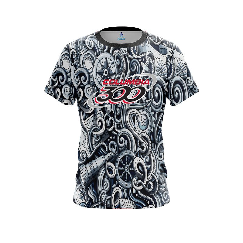 Columbia 300 Nautical CoolWick Bowling Jersey