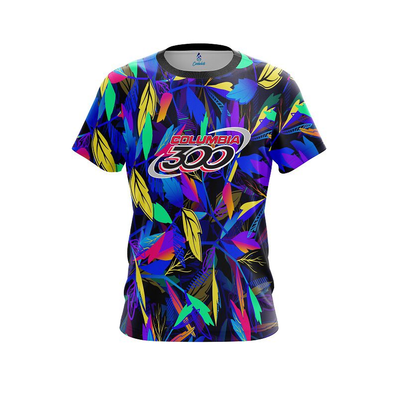 Columbia 300 Neon Leafs CoolWick Bowling Jersey