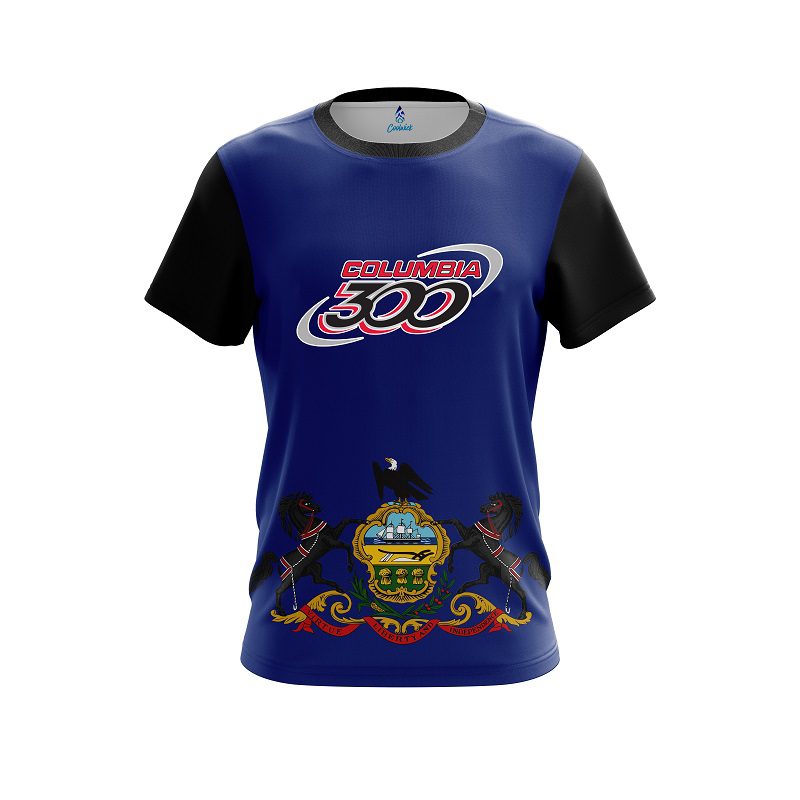 Columbia 300 Pennsylvania Flag CoolWick Bowling Jersey