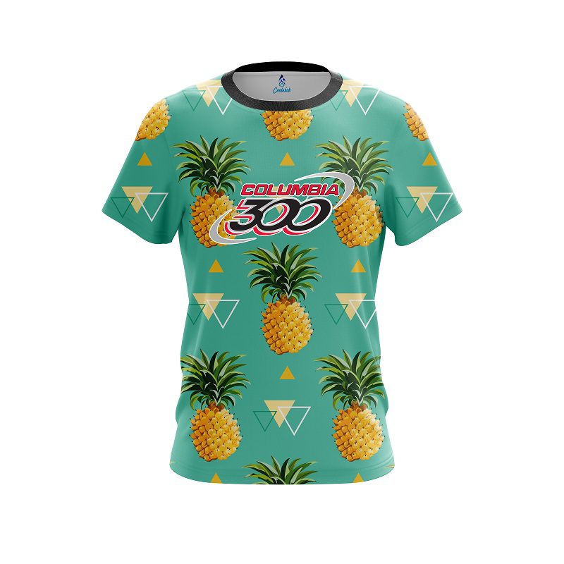 Columbia Tropical Pineapple Island CoolWick Bowling Jersey