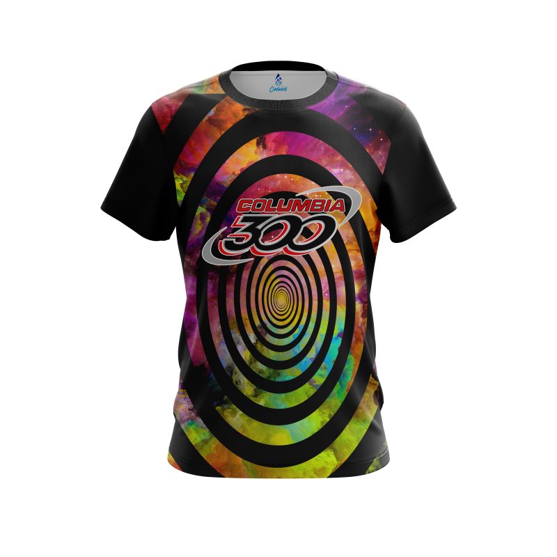 Columbia 300 Rainbow Swirl CoolWick Bowling Jersey